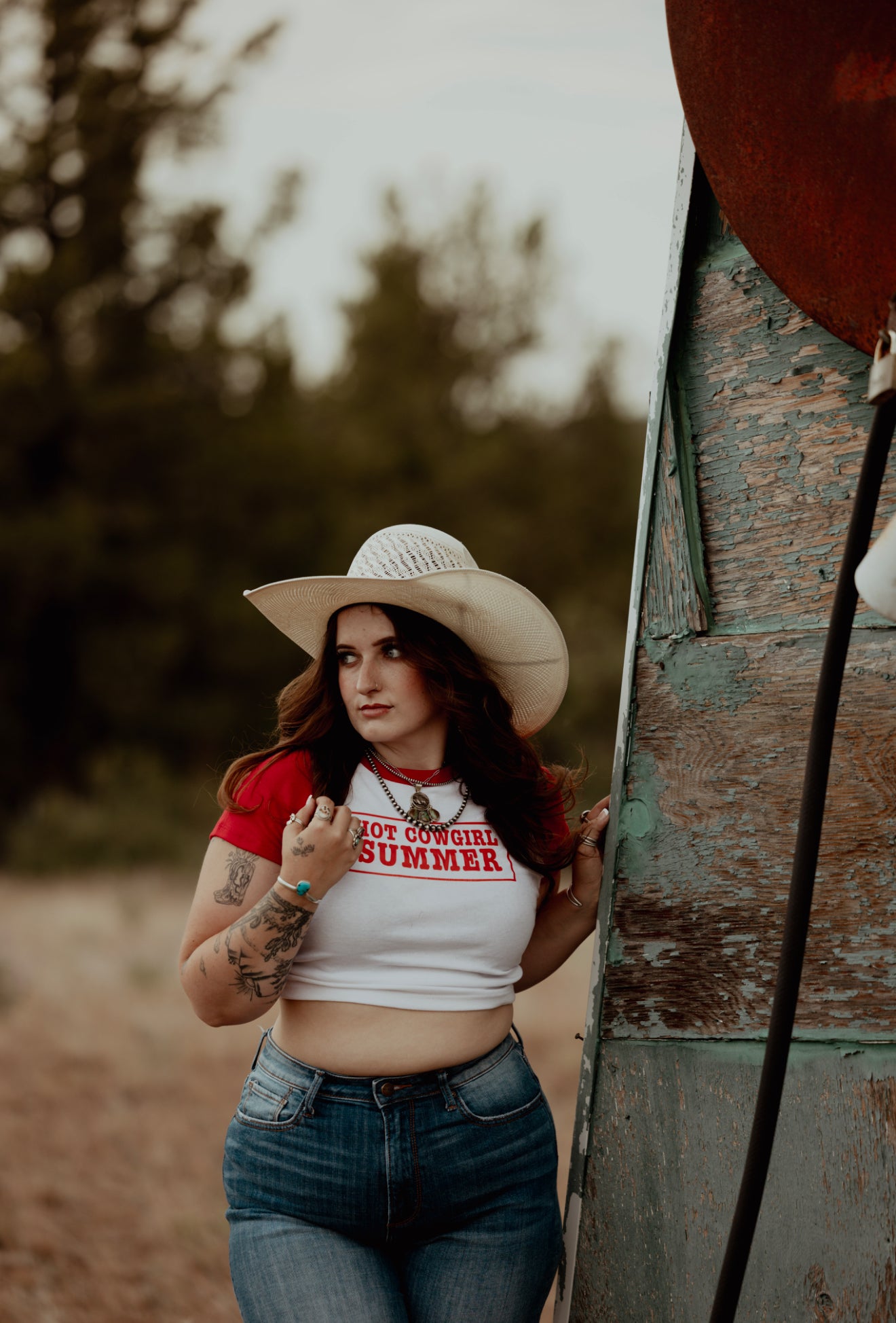 Hot cowgirl summer baby t (SALE)