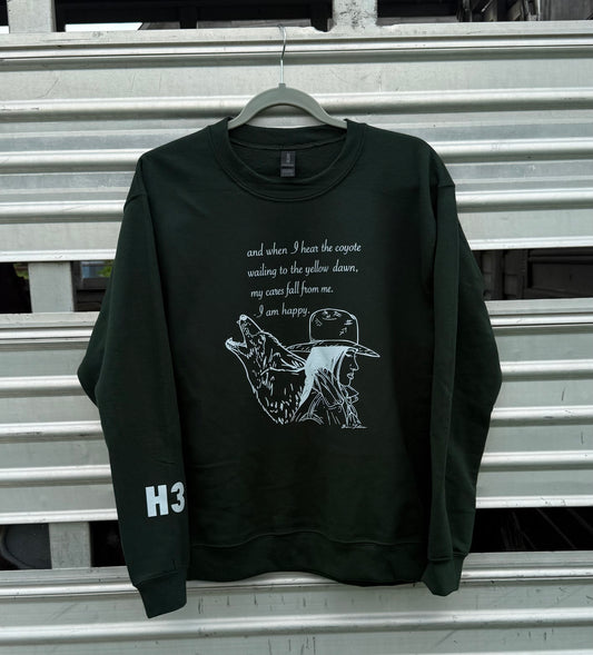 the coyote and the cowgirl crewneck (pre-order)
