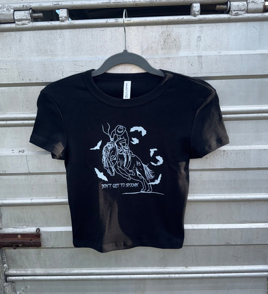 don’t get the spooks Baby Tee (Halloween Edition)